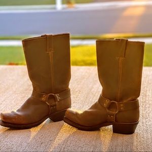Frye 12R Brown Harness Boots Size 9.5
